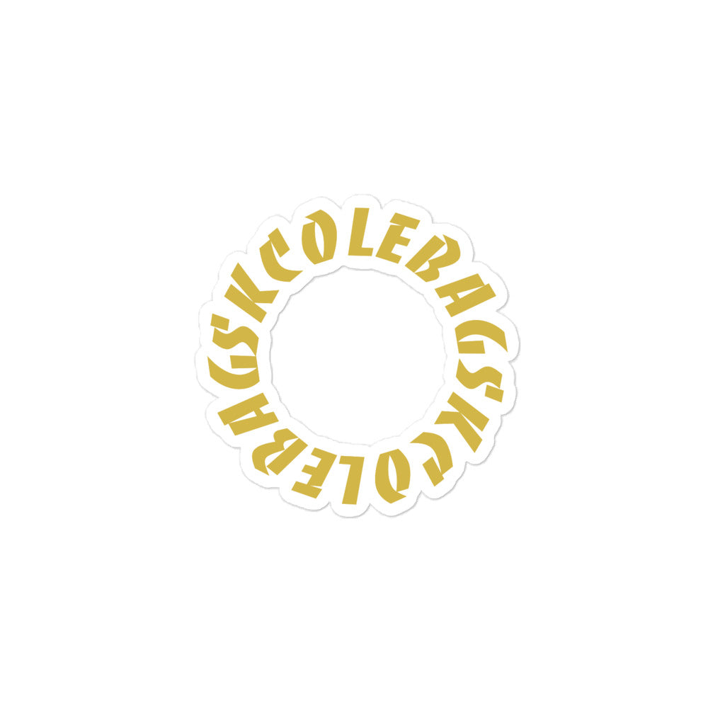 SKCOLEBAG Bubble-free stickers (Gold Edition)