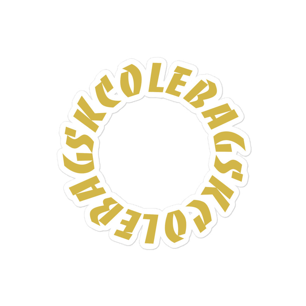 SKCOLEBAG Bubble-free stickers (Gold Edition)